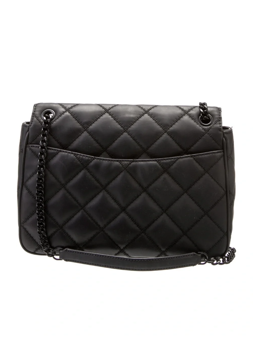 Tory Burch Black Quilted Chain-Handle Shoulder Bag